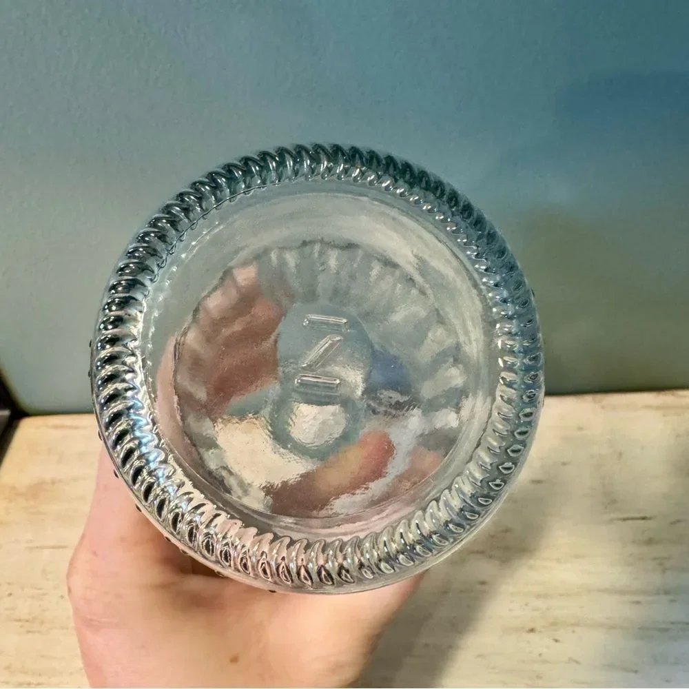Vintage Clear Glass Empty Zima Alcohol Bottle | Crafts Upcycle Art